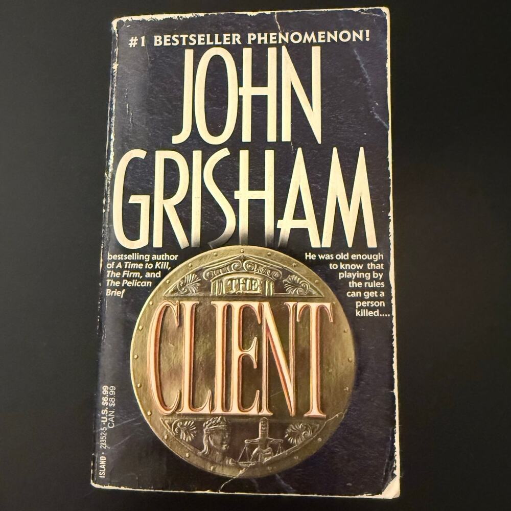 The Client John Grisham Paperback Novel Vintage Legal Thriller Fiction Book